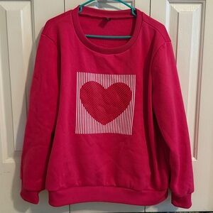 SHEIN Pink Top with Heart Design
